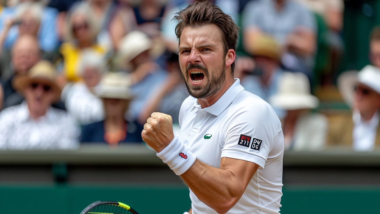 Stan Wawrinka hace historia en Wimbledon y se convierte en el jugador más longevo en ganar un partido desde 1975