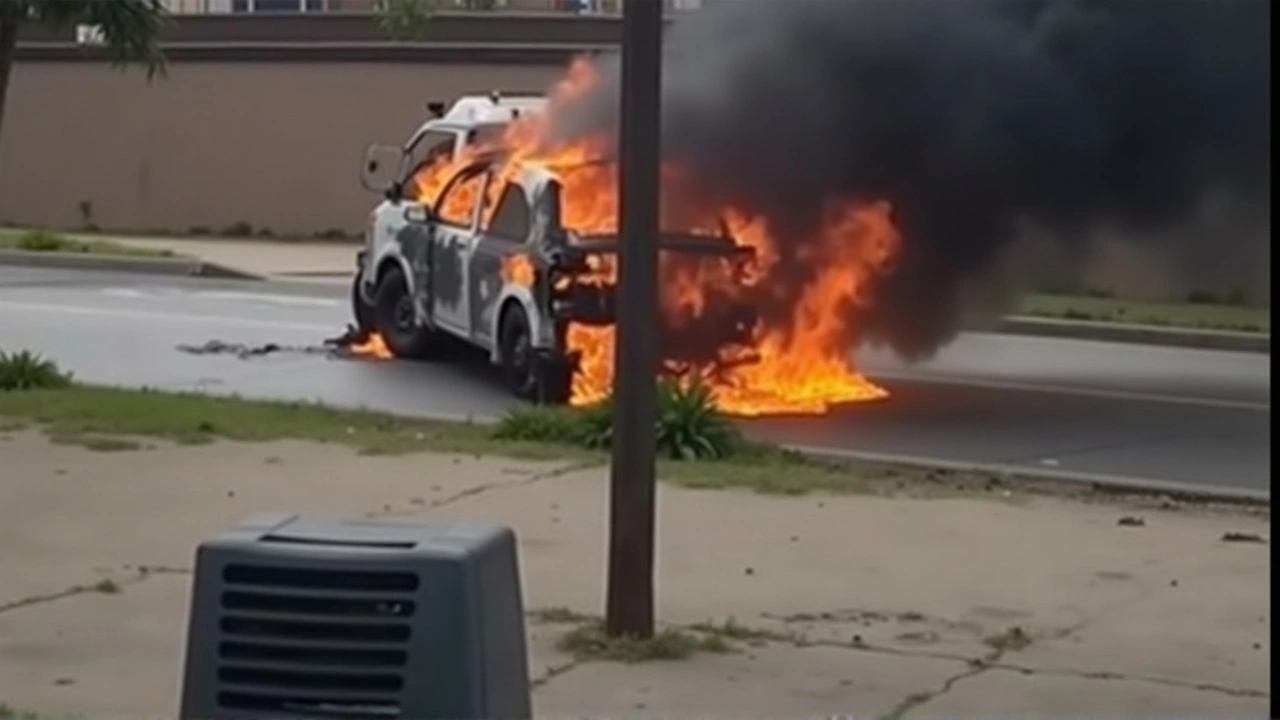 Robo Violento en Oficina de Brinks en Rancagua: Vehículos Incendiados y Gas Lacrimógeno